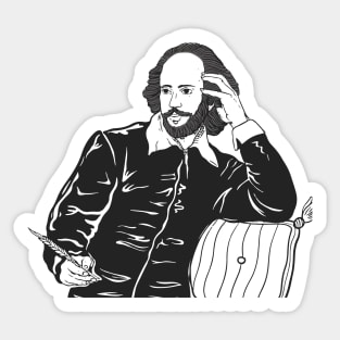 Shakespear Hand Drawn Sticker